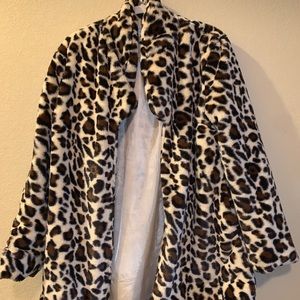 Cheetah Puffy Coat